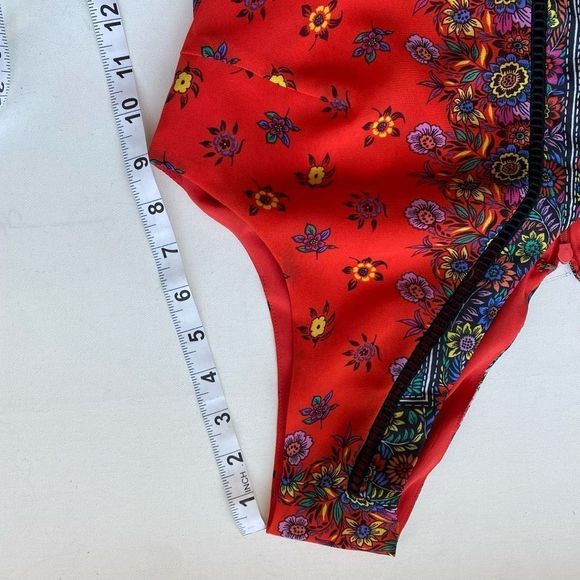 Nanette Lepore Midi Dress Red Sleeveless Woman’s Sz 10 - Picture 8 of 13